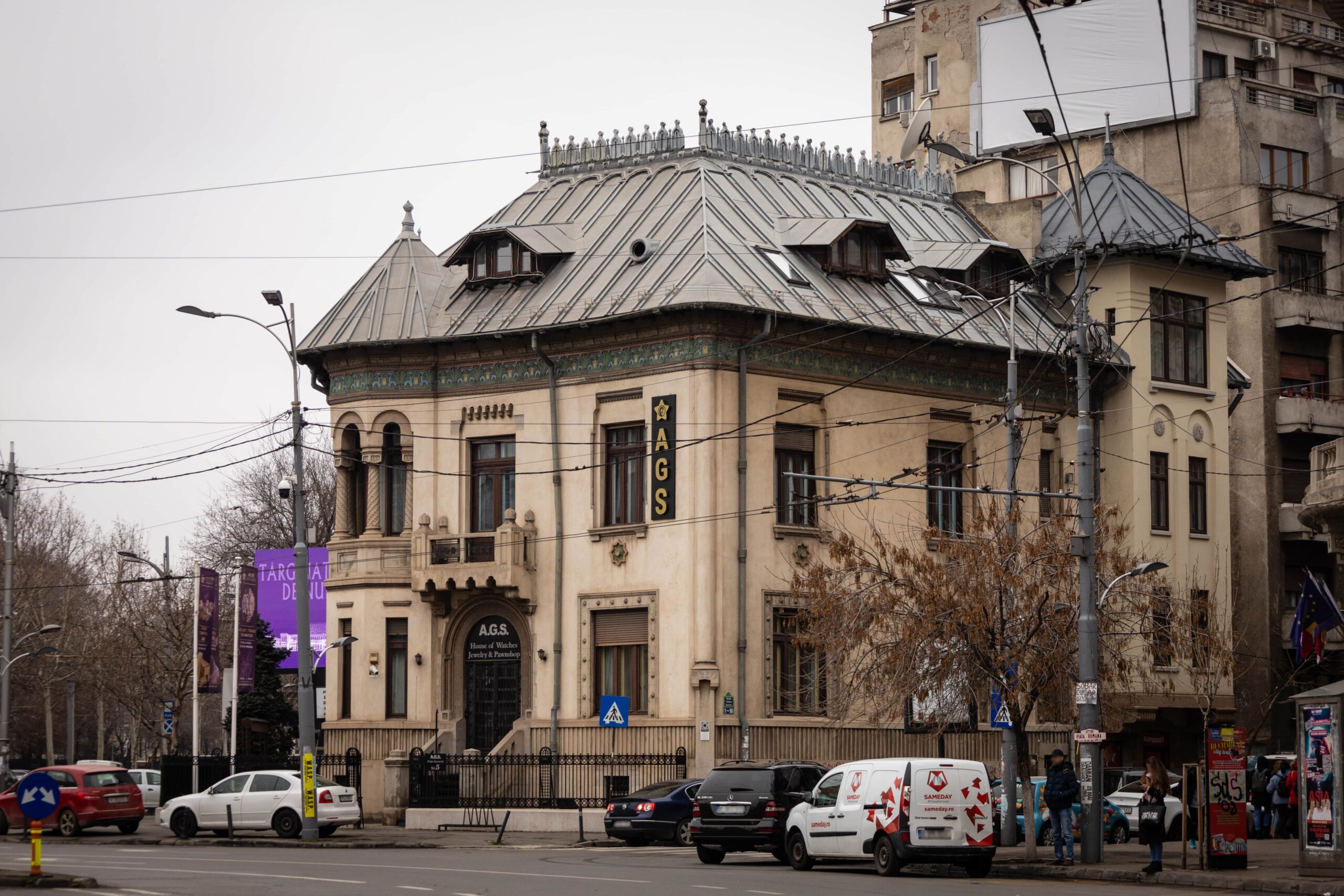 Casa pictorului Gheorghe Petrașcu (Piața Romană 5 / Lascăr Catargiu 2)